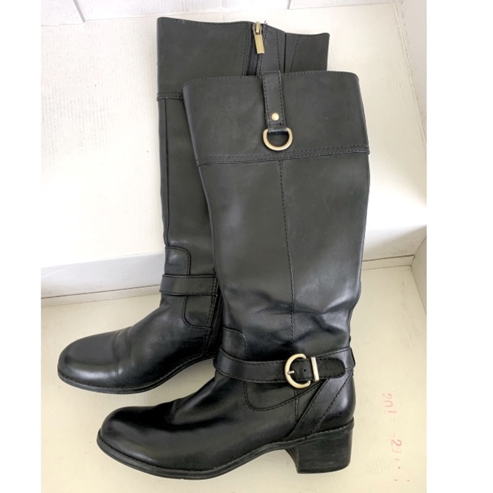 Bandolino Womens Chamber Wide-Calf Riding Boot